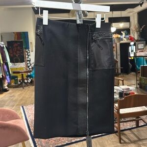 Tom ford For Gucci Leather Accent Pencil Skirt